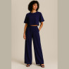 Georgette Crepe MARINE Navy Blue